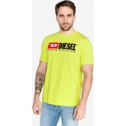 Diesel Just Division Koszulka Żółty. Żółte podkoszulki męskie Diesel, m, z haftami, z bawełny, bez kołnierzyka, z krótkim rękawem, krótkie. Za 266,95 zł.