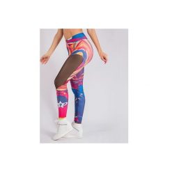 Legginsy sportowe damskie: SFD Legginsy Colorful r. S (59096)
