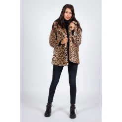 Płaszcz przejściowy w kolorze beżowym. Brązowe kurtki damskie Snowie Collection, xxl, bez wzorów, długie. W wyprzedaży za 175,95 zł.