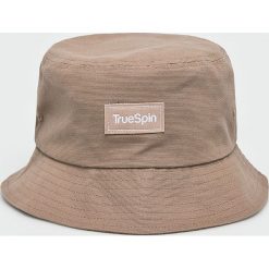 True Spin - Kapelusz Plain Buckets. Szare czapki męskie marki True Spin, z bawełny. W wyprzedaży za 59,90 zł.