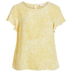 VILA Damska bluzka Lucy S / S z falbankami Top-Fav Lux Gold zięba (rozmiar S). Bluzki damskie Vila, s, bez wzorów, z falbankami, bez rękawów. W wyprzedaży za 103,00 zł.
