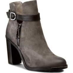 Botki CARINII - B3552 G65-E50-PSK-A29. Szare buty zimowe damskie marki Carinii, z nubiku. W wyprzedaży za 279,00 zł.