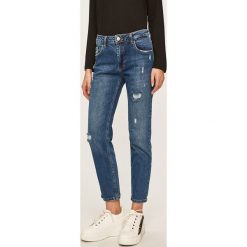 Answear - Jeansy. Niebieskie jeansy damskie ANSWEAR, s. W wyprzedaży za 119,90 zł.