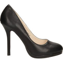 CZÓŁENKA CASU YX62998-1. Czarne buty ślubne damskie Casu, na koturnie. Za 64,99 zł.