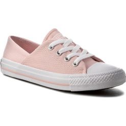 Trampki CONVERSE - Ctas Coral Ix 555895C Vapor Pink/Vapor Pink/White. Różowe półbuty damskie Converse, bez wzorów, z gumy, bez zapięcia. W wyprzedaży za 209,00 zł.