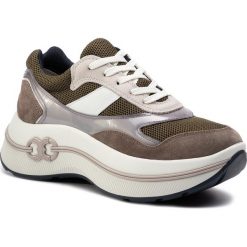 Sneakersy TORY BURCH - Gemini Link Platform Sneaker 56675 Multi Color/Leccio 970. Zielone półbuty damskie Tory Burch, bez wzorów, z zamszu, bez obcasa, na obcasie, bez zapięcia. Za 1229,00 zł.