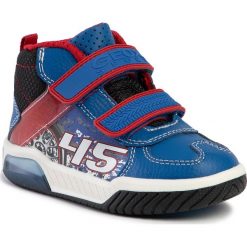 Sneakersy GEOX - J Inek B.A J949CA 05411 C0833 M Royal/Red. Niebieskie trampki chłopięce Geox, bez wzorów, ze skóry ekologicznej, bez zapięcia. Za 259,00 zł.