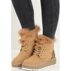 Camelowe Śniegowce Over You. Brązowe buty zimowe damskie Born2be. Za 109,99 zł.