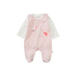 Staccato Śpioszki komplet light rose - Gr.Niemowlę (0 - 6 miesięcy). Czerwone śpiochy niemowlęce marki Staccato, z aplikacjami, z bawełny. Za 85,00 zł.