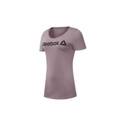 T-shirty z krótkim rękawem Reebok Sport Koszulka Scoop Neck. Fioletowe topy sportowe damskie marki Reebok Sport, s, bez wzorów, bez kołnierzyka, z krótkim rękawem, krótkie, bez kaptura. Za 79,95 zł.