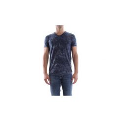 T-shirty z krótkim rękawem Wool co WO 6382 SCOLLO V. Niebieskie t-shirty męskie Wool co, xl, bez wzorów, bez kołnierzyka, krótkie. W wyprzedaży za 140,65 zł.