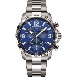 ZEGAREK CERTINA DS PODIUM CHRONOGRAPH 1/100 SEC C001.647.44.047.00. Niebieskie zegarki męskie CERTINA, szklane. Za 3890,00 zł.