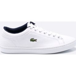 Lacoste - Tenisówki Straightset. Białe tenisówki męskie marki Lacoste, z gumy, na sznurówki. W wyprzedaży za 249,90 zł.