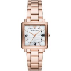 Zegarek EMPORIO ARMANI - Modern Square AR11177 Rose Gold/Rose Gold. Różowe zegarki damskie marki Emporio Armani. Za 1269,00 zł.