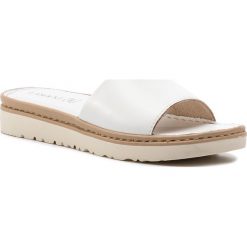 Klapki LASOCKI - H587 White. Białe klapki damskie Lasocki, bez wzorów, ze skóry, bez obcasa. Za 99,99 zł.