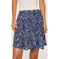 Tommy Jeans - Spódnica. Niebieskie spódniczki damskie Tommy Jeans, na co dzień, s, w kwiaty, z wiskozy, casualowe, mini, proste. Za 359,90 zł.