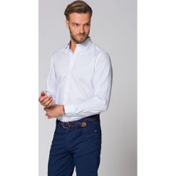 Koszula Biała w Paisley Andrea. Niebieskie koszule męskie LANCERTO, na lato, m, z haftami, z bawełny, eleganckie. W wyprzedaży za 199,90 zł.