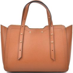 Torebki klasyczne damskie: Skórzana torebka w kolorze brązowym – 31 x 22 x 10 cm