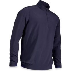 Bluza wiatroszczelna do golfa męska. Niebieskie bluzy męskie INESIS, xl, bez wzorów, z elastanu, z golfem, bez rękawów, bez kaptura. Za 119,99 zł.
