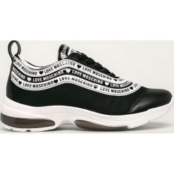 Love Moschino - Buty. Czarne buty sportowe damskie Love Moschino, bez wzorów, z materiału, sportowe. Za 899,90 zł.