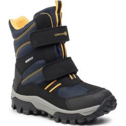 Śniegowce GEOX - J Himalaya B.B Wpf B J843AB 0CEFU C0054 S Black/Yellow. Czarne śniegowce chłopięce Geox, bez zapięcia. W wyprzedaży za 199,00 zł.