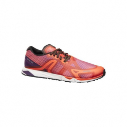 Buty do chodu sportowego RW 900 pomarańczowe / fioletowe. Czerwone buty damskie do fitnessu marki NEWFEEL, z poliesteru. Za 219,99 zł.