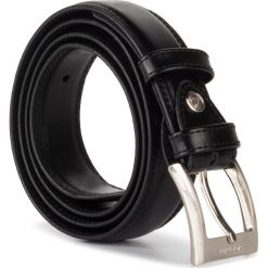 Pasek Męski VALENTINI - 001-02560-0309-01 Black. Czarne paski męskie Valentini, w paski, ze skóry. W wyprzedaży za 69,00 zł.