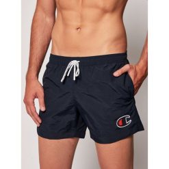 Szorty sportowe Champion Satin C Logo Swim 214429. Niebieskie spodnie męskie Champion, s, bez wzorów, z poliesteru, sportowe. Za 189,00 zł.