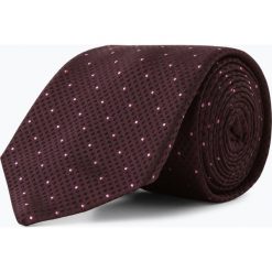 BOSS - Krawat jedwabny męski – Tie 7,5 cm, lila. Brązowe krawaty męskie marki Boss, z jedwabiu, eleganckie. Za 299,95 zł.