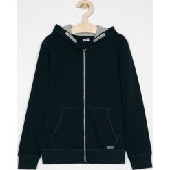 Blukids - Bluza dziecięca 140-170 cm. Niebieskie bluzy chłopięce Blukids, bez wzorów, z bawełny, bez rękawów, z kapturem. W wyprzedaży za 49,90 zł.