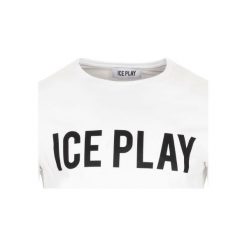T-shirt ICE PLAY. Białe koszulki męskie xl, bez wzorów, z włoskim kołnierzykiem. Za 189,00 zł.