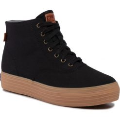 Sneakersy KEDS - Triple Hi WF55782 Black. Czarne półbuty damskie Keds, z tworzywa sztucznego. W wyprzedaży za 149,00 zł.