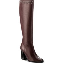 Kozaki EVA MINGE - Izabelle 2P 17SF1372248EF 134. Czerwone buty zimowe damskie marki Eva Minge, ze skóry. W wyprzedaży za 349,00 zł.