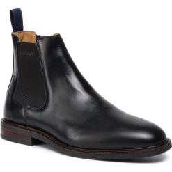 Sztyblety GANT - Ricardo 19651906 Black GO0. Czarne sztyblety męskie GANT, ze skóry, bez zapięcia. W wyprzedaży za 519,00 zł.