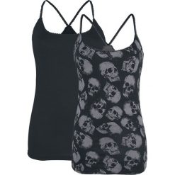 Topy damskie: Black Premium by EMP Cross The Line Top damski czarny/szary