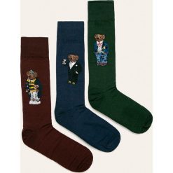 Polo Ralph Lauren - Skarpety (3-pack). Skarpetki męskie Polo Ralph Lauren, bez wzorów, z elastanu. Za 189,90 zł.