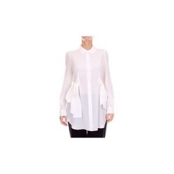 Koszule Moschino A02071137. Białe koszule damskie MOSCHINO, bez wzorów, bez kołnierzyka, bez rękawów. Za 873,45 zł.