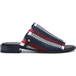 Tommy Hilfiger Kapcie Niebieski Czerwony. Czerwone kapcie damskie TOMMY HILFIGER, ze skóry. Za 430,95 zł.