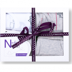 Komplet. Szare bielizna chłopięca marki GIFT SET, z bawełny. Za 109,90 zł.