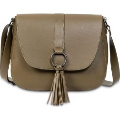 Torebka na ramię bonprix khaki - srebrny oksydowany. Szare torebki klasyczne damskie bonprix. Za 74,99 zł.