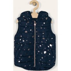 Blukids - Bezrękawnik puchowy 98-134 cm. Niebieskie kurtki dziewczęce Blukids, bez wzorów, z poliesteru, z kapturem. Za 89,90 zł.