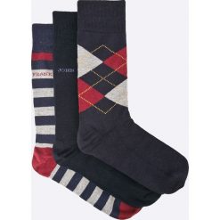 John Frank - Skarpety (3-pack). Niebieskie skarpetki męskie marki John Frank, z bawełny. W wyprzedaży za 27,90 zł.