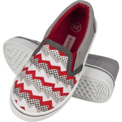 Soxo - Tenisówki dziecięce. Szare trampki dziewczęce Soxo, bez wzorów, z gumy, bez zapięcia. Za 49,99 zł.