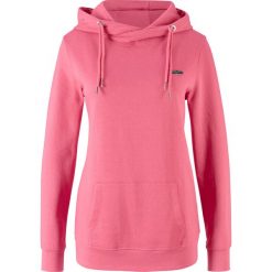 Bluza z kapturem bonprix pastelowy różowy. Różowe bluzy damskie bonprix, bez wzorów, bez rękawów, z kapturem. Za 99,99 zł.