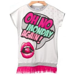 Primigi T-Shirt Dziewczęcy 116 Szary. Szare bluzki dziewczęce marki Primigi. W wyprzedaży za 79,00 zł.