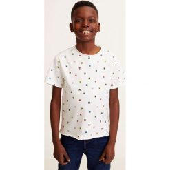 Mango Kids - T-shirt dziecięcy Flagy 110-164 cm. Szare t-shirty chłopięce marki Mango Kids, bez wzorów, z bawełny, bez rękawów. Za 35,90 zł.