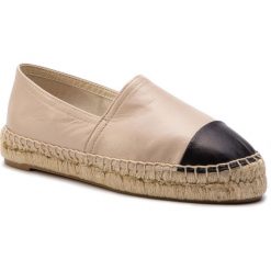 Espadryle ALDO - Cone 56155642 32. Brązowe espadryle damskie ALDO, bez wzorów, ze skóry, bez obcasa, na płaskiej podeszwie. Za 299,90 zł.