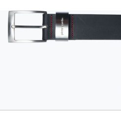 Pierre Cardin - Męski pasek skórzany, czarny. Brązowe paski męskie marki JOOP!, w paski, ze skóry, eleganckie. Za 129,95 zł.