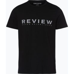 Review - T-shirt męski, czarny. Czarne t-shirty męskie Review, l, z napisami. Za 59,95 zł.