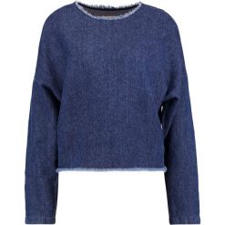 Bluzki asymetryczne: Kings Of Indigo AMELIA Bluzka hand woven denim